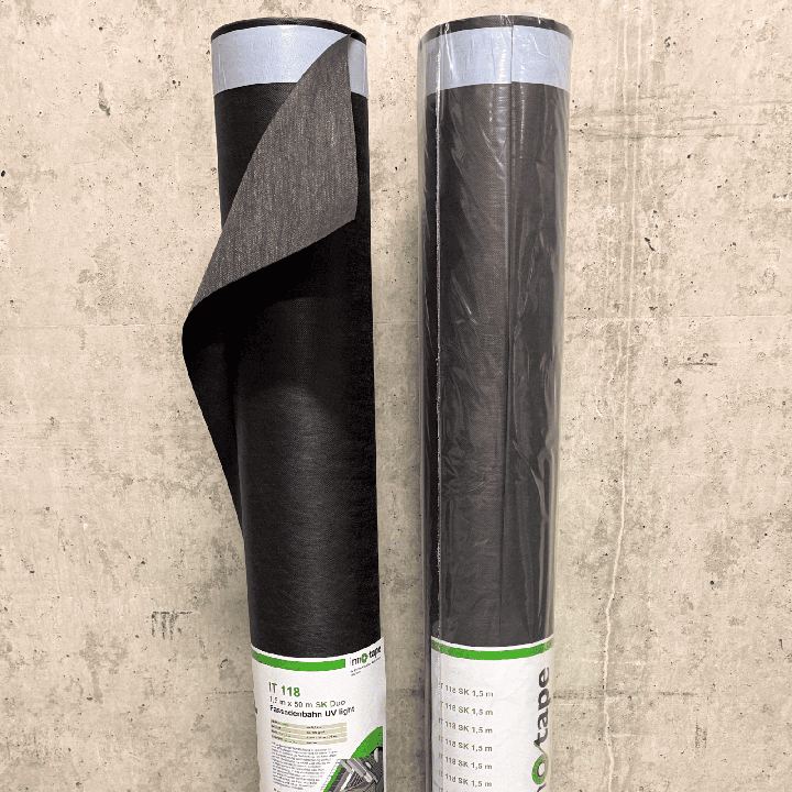 IT 118 SK2x Fassadenbahn UV light, SCHWARZ