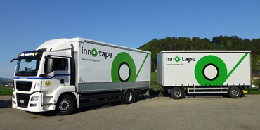 Innotape rollt auf Schweizer Strassen